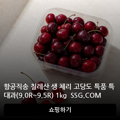 항공직송 칠레산 생 체리 고당도 특품 특대과