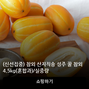 참외 산지직송 성주 꿀 참외 4.5kg