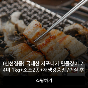 국내산 자포니카 민물장어 24미