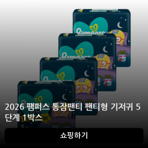 2026 팸퍼스 통잠팬티 팬티형 기저귀